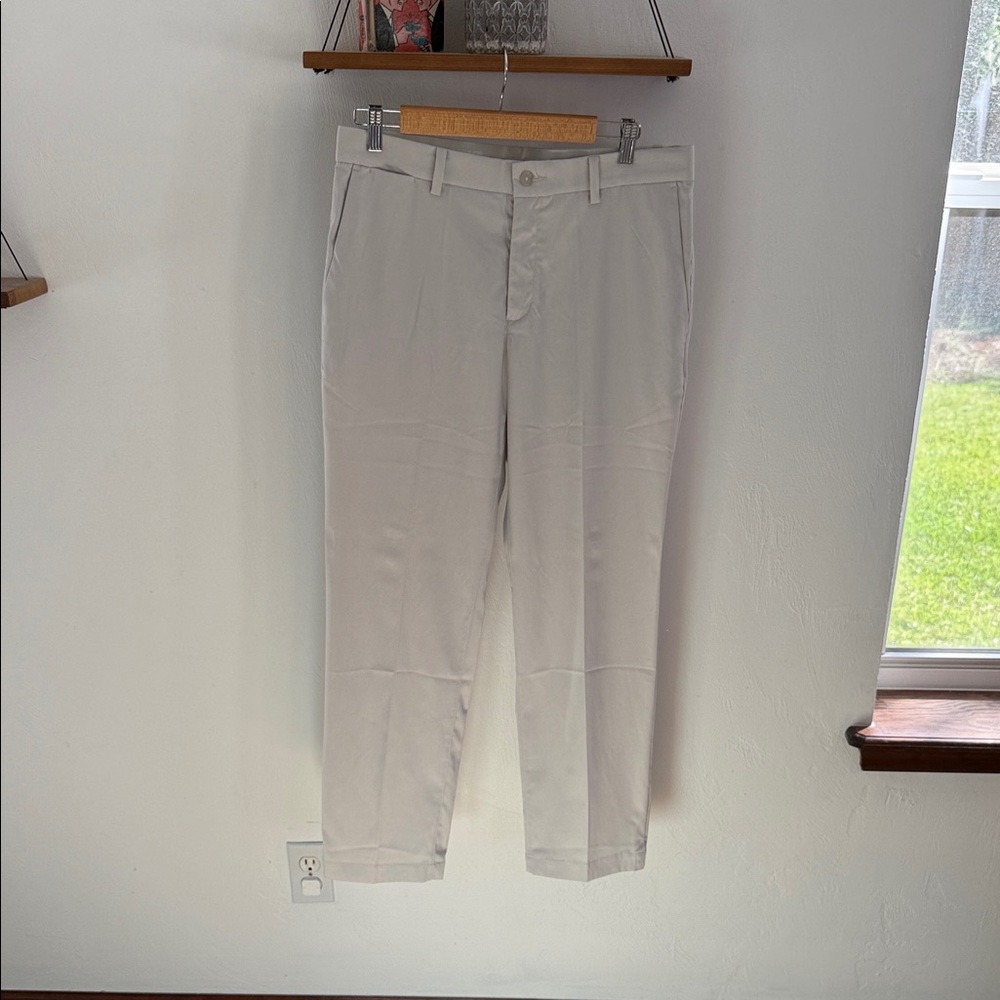 Nike Men's Off White Mens Dri-Fit Golf Pants 32x30